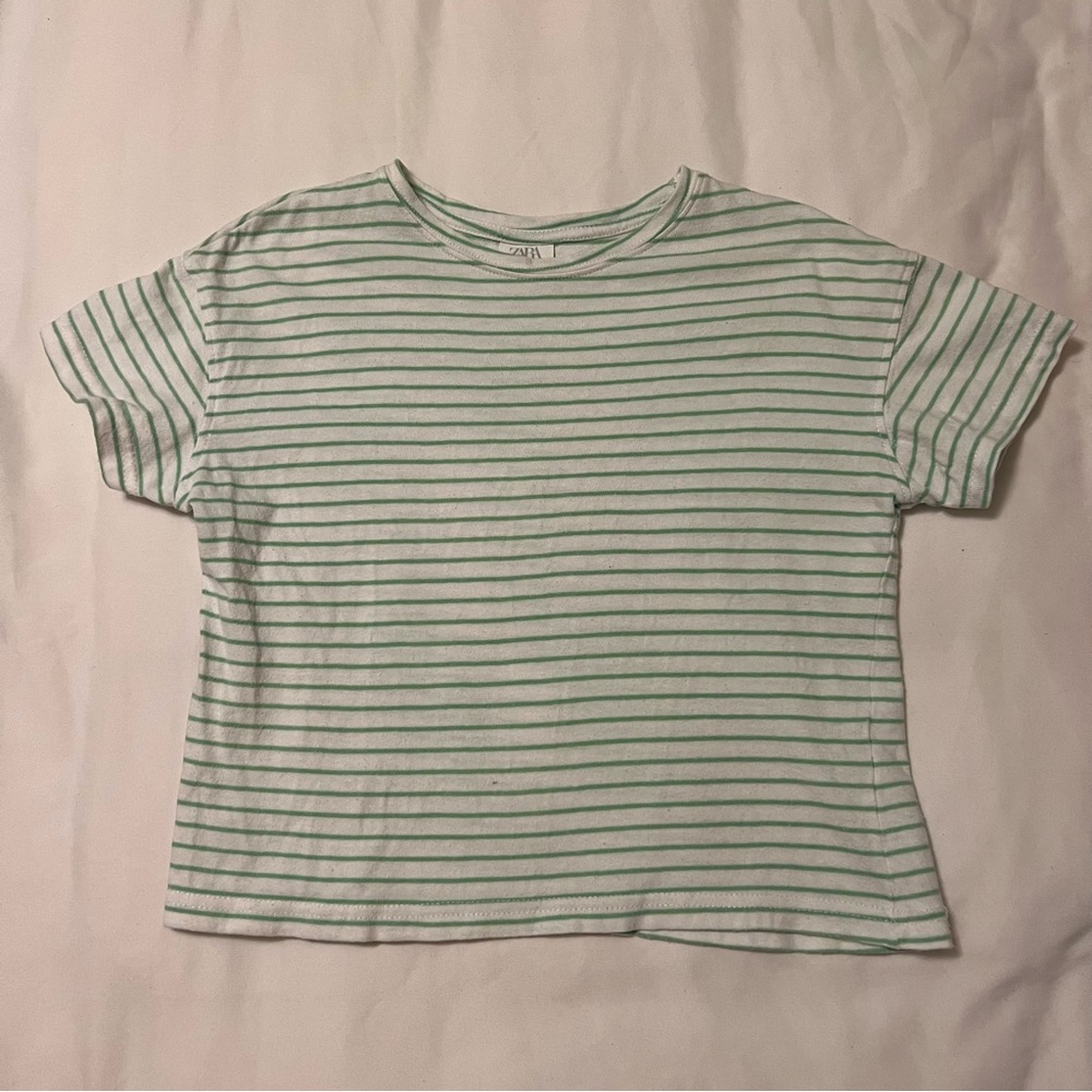 Zara girls stripe shirt